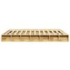 vidaXL Cadre de lit sans matelas 150x200 cm bois massif de ch&ecirc;ne