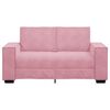 vidaXL Canap&eacute; &agrave; 2 places Rose 120 cm Velours