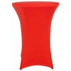Perel Nappe de table de cocktail Rouge