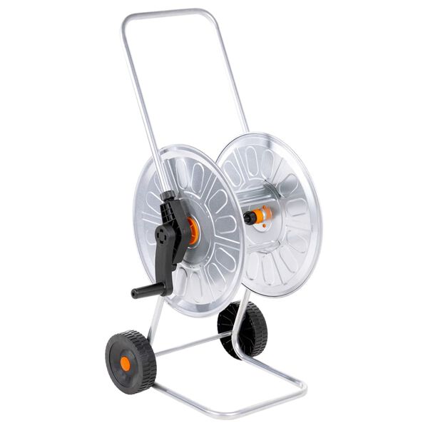 vidaXL Chariot enrouleur pour tuyau de 60 m 1/2" acier