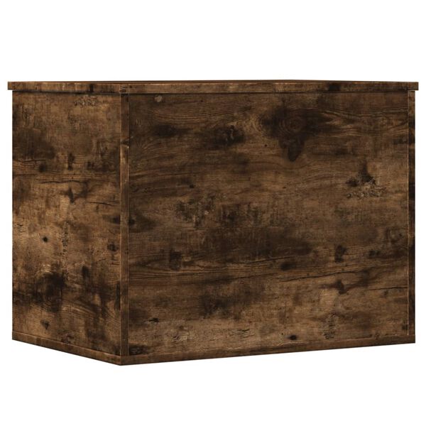 vidaXL Bo&icirc;te de rangement ch&ecirc;ne fum&eacute; 60x42x46 cm bois d'ing&eacute;nierie