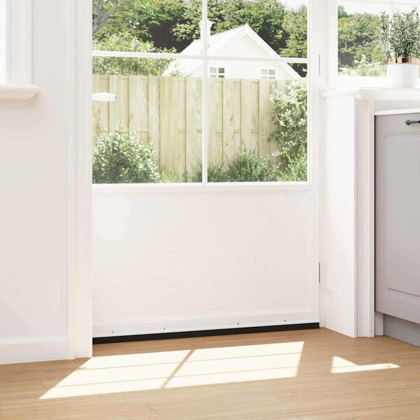 vidaXL Brosses d'&eacute;tanch&eacute;it&eacute; pour porte &agrave; visser 2 pcs Blanc 100 cm