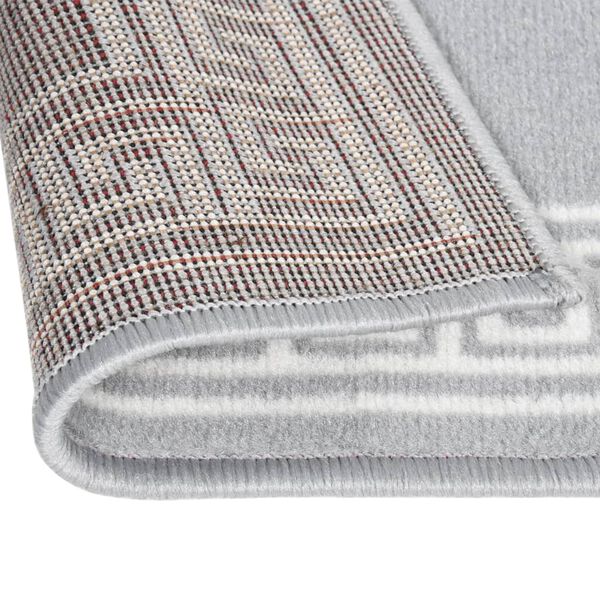 vidaXL Tapis BCF Gris avec motif 60x350 cm