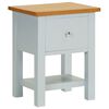 vidaXL Table de chevet 36x30x47 cm Bois de ch&ecirc;ne massif