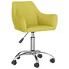 vidaXL Chaises pivotantes &agrave; manger lot de 4 vert tissu