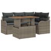 vidaXL Ensemble de canap&eacute; de jardin 5 pcs Gris Poly rotin