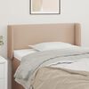 vidaXL T&ecirc;te de lit avec oreilles Cappuccino 83x16x78/88 cm Similicuir