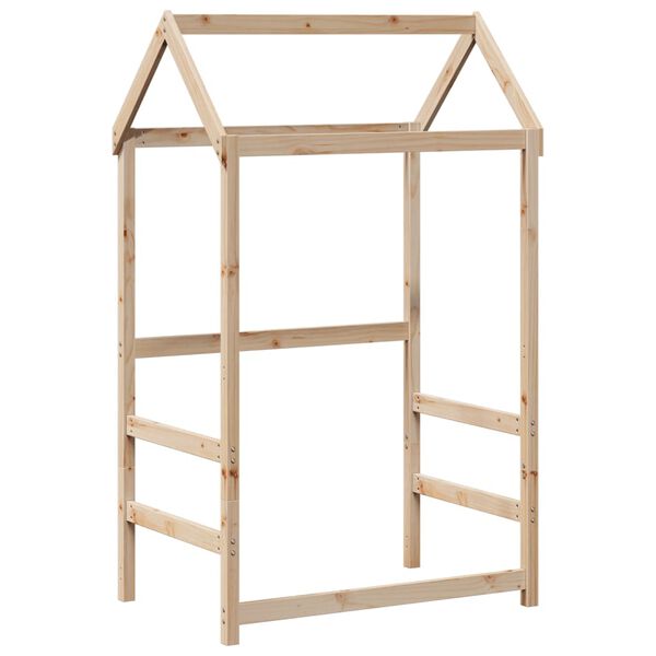 vidaXL Ensemble de lit et de banc avec toit sans matelas 75x190 cm