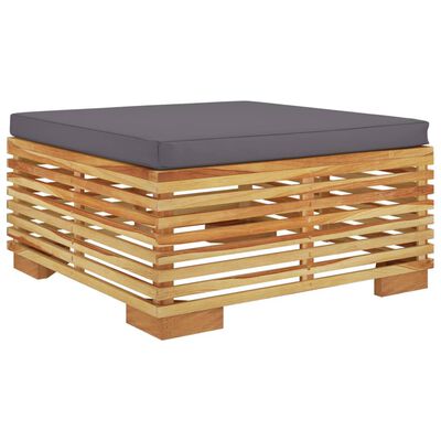 vidaXL Salon de jardin 6 pcs avec coussins Bois de teck solide