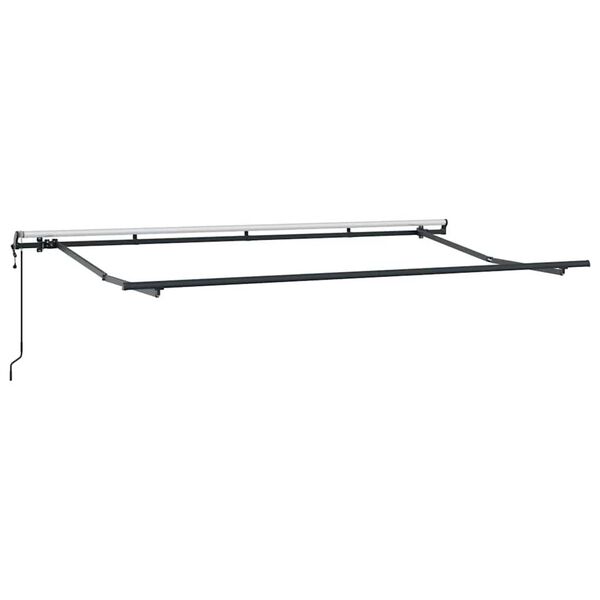 vidaXL Auvent R&eacute;tractable Anthracite 400 x 200 cm tissu