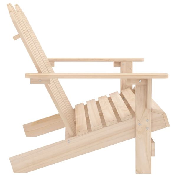 vidaXL Chaise de jardin Adirondack 2 places bois de sapin massif