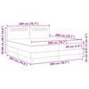vidaXL Lit &agrave; ressorts avec matelas Blanc 200 x 200 cm Simili cuir