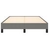 vidaXL Cadre de lit sans matelas gris fonc&eacute; 120x190 cm tissu