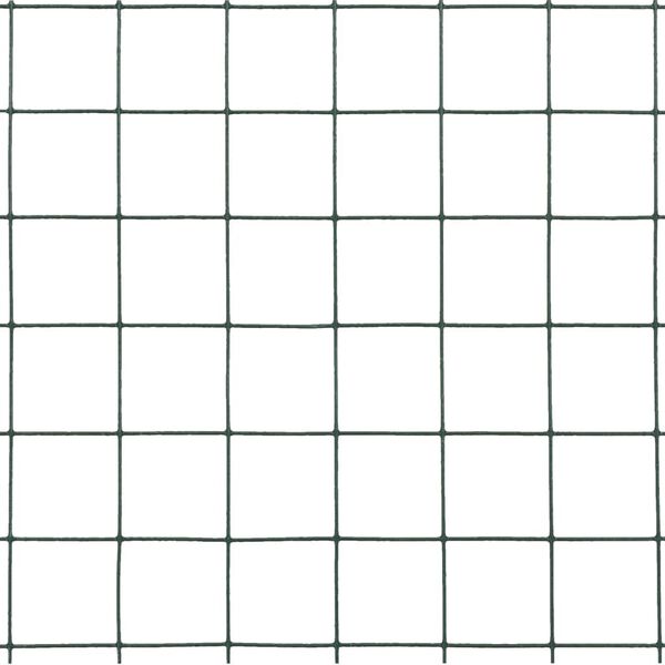 vidaXL Grillage acier avec revêtement en PVC 10x0,5 m vert