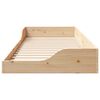 vidaXL Cadre de lit Marron 90 x 220 cm Pin massif