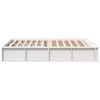 vidaXL Cadre de lit Blanc 120 x 190 cm Bois de pin massif