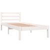 vidaXL Cadre de lit sans matelas 75x190 cm blanc