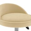 vidaXL Tabouret de massage Cr&egrave;me Velours