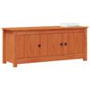 vidaXL Cabinet &agrave; chaussures Brun Cir&eacute; 110 x 38 x 45,5 cm Pin massif