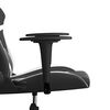 vidaXL Chaise de jeu de massage Noir et blanc Similicuir