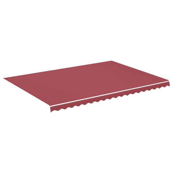 vidaXL Tissu de remplacement pour auvent Bordeaux rouge 5x3,5 m