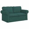 vidaXL Canap&eacute; Vert fonc&eacute;