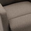 vidaXL Fauteuil de massage Taupe Tissu