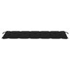 vidaXL Banc de jardin avec coussin noir 175 cm Bois de teck massif