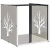 vidaXL Portant de bois de chauffage 40x40x40 cm acier inoxydable