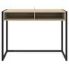 vidaXL Bureau avec stockage Sonoma 100 x 50 x 75 cm Bois d'ing&eacute;nierie