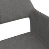 vidaXL Chaises pivotantes &agrave; manger lot de 4 gris fonc&eacute; tissu