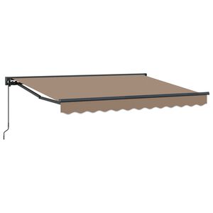 vidaXL Auvent manuel 3,5 x 2 m Taupe 100 % polyester