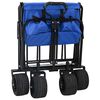 vidaXL Chariot &agrave; Main Pliable Bleu 89 x 63 x 96 cm
