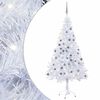 vidaXL Arbre de No&euml;l artificiel pr&eacute;-&eacute;clair&eacute;/boules 150 cm 380 branches