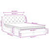 vidaXL Lit avec matelas gris fonc&eacute; 140x190 cm velours