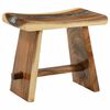 vidaXL Tabouret de Douche Naturel 50 x 30 x 44 cm Bois de suar solide