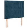 vidaXL Cadre de lit sans matelas bleu fonc&eacute; 80x200 cm velours