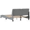 vidaXL Cadre de lit avec LED sans matelas gris clair 140x190 cm tissu