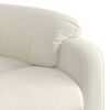 vidaXL Fauteuil inclinable de massage &eacute;lectrique cr&egrave;me velours