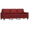 vidaXL Ensemble de canap&eacute;s 4 pcs avec coussins Rouge bordeaux Tissu
