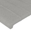 vidaXL Cadre de lit sans matelas gris clair 200x200 cm tissu