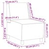 vidaXL Unit&eacute; de Sofa Modulaire Sans Accoudoirs 3 pcs Gris clair