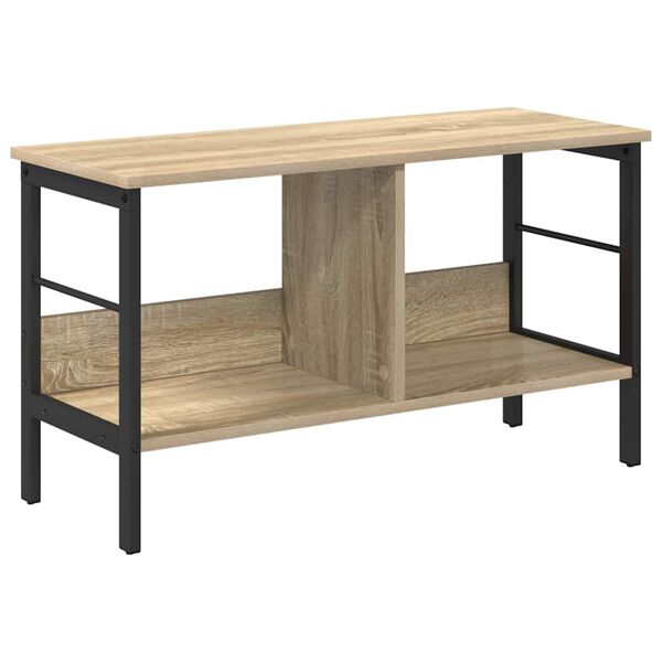 vidaXL &Eacute;tag&egrave;re Ch&ecirc;ne Sonoma 82 x 32 x 47 cm Bois d'ing&eacute;nierie