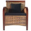 vidaXL Fauteuil Rotin tiss&eacute; &agrave; la main