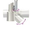vidaXL Spot de plafond Nickel 39 x 10,5 x 10,5 cm Acier