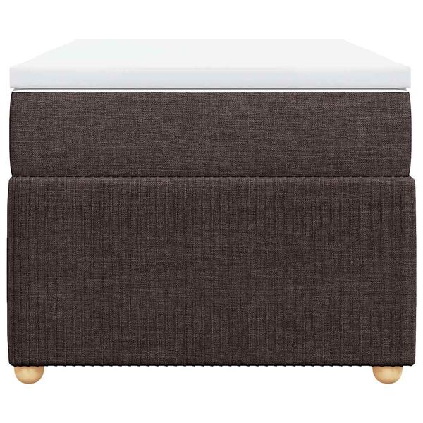 vidaXL Sommier &agrave; lattes de lit avec matelas Marron fonc&eacute; 90x190 cm