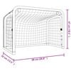 vidaXL But de hockey avec filet rouge et noir 68x32x47 cm