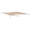 vidaXL Cadre de lit avec t&ecirc;te de lit sans matelas blanc 200x200 cm