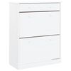 vidaXL Armoire à chaussures ALTA blanc 77x35x96 cm bois massif de pin