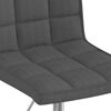 vidaXL Chaises pivotantes &agrave; manger lot de 4 gris fonc&eacute; tissu
